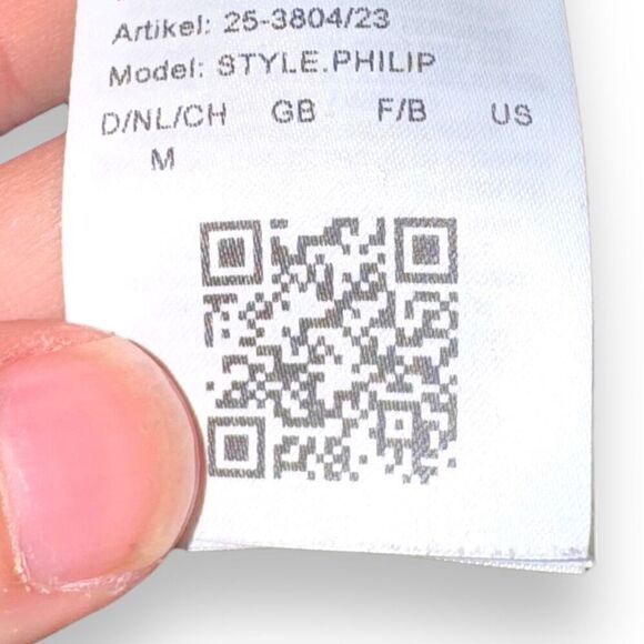 Navy Brax Philip L/S Jersey Polo Shirt Size M - Picture 9 of 9